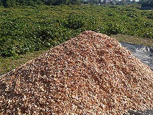 ドッグラン用のウッドチップ配達販売